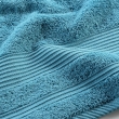 Drap de Douche 70x130 cm - &Eacute;ponge Unie Tendresse Bleu paon 600g/m&sup2;, image n° 2