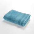Drap de Douche 70x130 cm - &Eacute;ponge Unie Tendresse Bleu paon 600g/m&sup2;, image n° 3