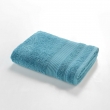 Drap de Douche 70x130 cm - Éponge Unie Tendresse Bleu paon 600g/m², image n° 1