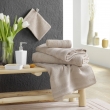 Drap de Douche 70x130 cm - &Eacute;ponge Unie Tendresse Taupe 600g/m&sup2;, image n° 4