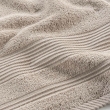 Drap de Douche 70x130 cm - Éponge Unie Tendresse Taupe 600g/m², image n° 2