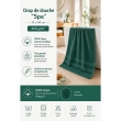 Drap de Douche Spa 70 x 140 cm 100% Coton 400 gr/m&sup2; - Emeraude, image n° 2