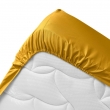 Drap housse 1 personne 90 x 190 cm coton bio 57 fils biolina Ocre, image n° 2