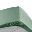 Drap housse 1 personne 90 x 190 cm percale uni 78 fils percaline Tilleul, image n° 3