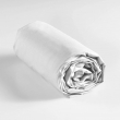 Drap housse 1 personne 90 x 190 cm uni 57 fils lina Blanche, image n° 3