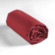 Drap housse 1 personne 90 x 190 cm uni 57 fils lina Marsala, image n° 4