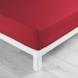 Drap housse 1 personne 90 x 190 cm uni 57 fils lina Marsala, image n° 1