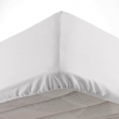 Drap housse 140 x 190 cm bonnet 30 cm microfibre Oscar Blanc, image n° 1