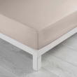 Drap housse 140 x 190 cm bonnet 30 cm Mmicrofibre Oscar Naturel, image n° 2