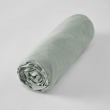 Drap housse 140 x 190 cm en lin lavé Soline Eucalyptus, image n° 2