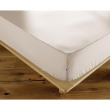 Drap housse 180 x 200 cm coton 57 fils ambre pampa Naturel, image n° 2