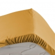 Drap housse 2 personnes 140 x 190 cm bonnet 30 cm percale de coton 78 fils Ocre, image n° 2
