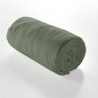 Drap housse 2 personnes 140 x 190 cm double gaze coton 57 fils Angelia Kaki, image n° 2