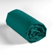 Drap housse 2 personnes 140 x 190 cm uni 57 fils lina Emeraude, image n° 4