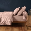 Drap housse 2 personnes 140 x 190 cm uni 57 fils lina Rose, image n° 5