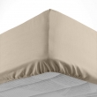 Drap housse 2 personnes 140 x 190 cm uni 57 fils lina Sable, image n° 2