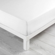 Drap housse 2 personnes 140 x 190 x 30 cm coton bio Biolina Blanc, image n° 1