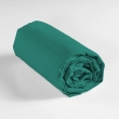 Drap housse 2 personnes 140 x 190 x 30 cm coton bio Biolina Emeraude, image n° 2