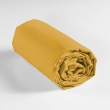 Drap housse 2 personnes 140 x 190 x 30 cm coton bio Biolina Jaune ocre, image n° 2