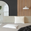 Drap housse 2 personnes 160 x 200 cm microfibre unie oscar Naturel, image n° 3