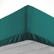 Drap housse 2 personnes 160 x 200 cm uni 57 fils lina Emeraude, image n° 2