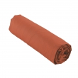 Drap housse 2 personnes 180 x 200 cm percale uni 78 fils bonnet 30 cm Terracotta, image n° 3