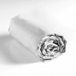 Drap housse 2 personnes 180 x 200 cm uni 57 fils lina Blanc, image n° 4