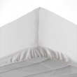 Drap housse 2 personnes 180 x 200 cm uni 57 fils lina Blanc, image n° 2