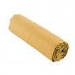 Drap housse 2 personnes bonnet 30 cm 140 x 190 cm percale uni 78 fils percaline Miel, image n° 3