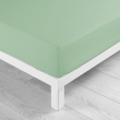 Drap housse 2 personnes King size 180 x 200 x 30 cm coton 57 fils Lina Tilleul, image n° 1