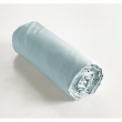Drap housse 200 x 200 cm coton 57 fils ambre bleu craie Bleu clair, image n° 2