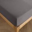 Drap Housse 90x190 cm 1 Place 100% Coton 57 Fils/cm&sup2; Bonnet 30 cm Ardoise, image n° 2