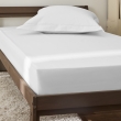 Drap Housse 90x190 cm 1 Place 100% Coton 57 Fils/cm&sup2; Bonnet 30 cm Blanc, image n° 4