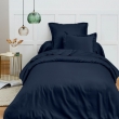 Drap Housse 90x190 cm 1 Place 100% Coton 57 Fils/cm&sup2; Bonnet 30 cm Bleu nuit, image n° 4