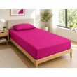 Drap Housse 90x190 cm 1 Place 100% Coton 57 Fils/cm&sup2; Bonnet 30 cm Magenta, image n° 1