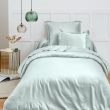 Drap Housse 90x190 cm 1 Place 100% Coton 57 Fils/cm&sup2; Bonnet 30 cm Menthe, image n° 4