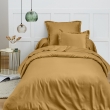 Drap Housse 90x190 cm 1 Place 100% Coton 57 Fils/cm&sup2; Bonnet 30 cm Miel, image n° 4