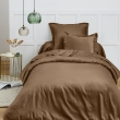 Drap Housse 90x190 cm 1 Place 100% Coton 57 Fils/cm&sup2; Bonnet 30 cm Taupe, image n° 4