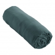 Drap housse bonnet 30 cm double gaze de coton 160 x 200 cm canard (blue) Bleu, image n° 1