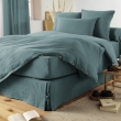 Drap housse bonnet 30 cm double gaze de coton 160 x 200 cm canard (blue) Bleu, image n° 3
