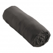 Drap housse bonnet 30 cm double gaze de coton 160 x 200 cm granit (dark grey) Anthracite, image n° 1