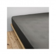 Drap housse bonnet 30 cm double gaze de coton 160 x 200 cm granit (dark grey) Anthracite, image n° 2