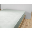 Drap housse bonnet 30 cm double gaze de coton 160 x 200 cm vert d'eau (green) Vert, image n° 2