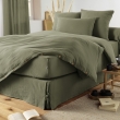 Drap housse double gaze de coton luxe 160 x 200 cm Gaia Romarin, image n° 3