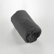 Drap housse flanelle chaude 180 x 200 cm Bonnet 30 cm Candice Anthracite, image n° 2