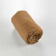 Drap housse flanelle chaude 180 x 200 cm Bonnet 30 cm Candice Camel, image n° 2
