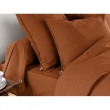 Drap housse flanelle chaude 180 x 200 cm Bonnet 30 cm Candice Orange, image n° 4