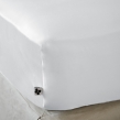 Drap housse king size 180 x 200 cm satin de bambou Salomé Blanc, image n° 2