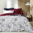 Drap housse King size 180 x 200 x 30 cm coton bio 57 fils Biolina Bordeaux, image n° 3