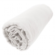 Drap housse luxe double gaze de coton 140 x 190 x 30 cm Nuit douce Blanc, image n° 2